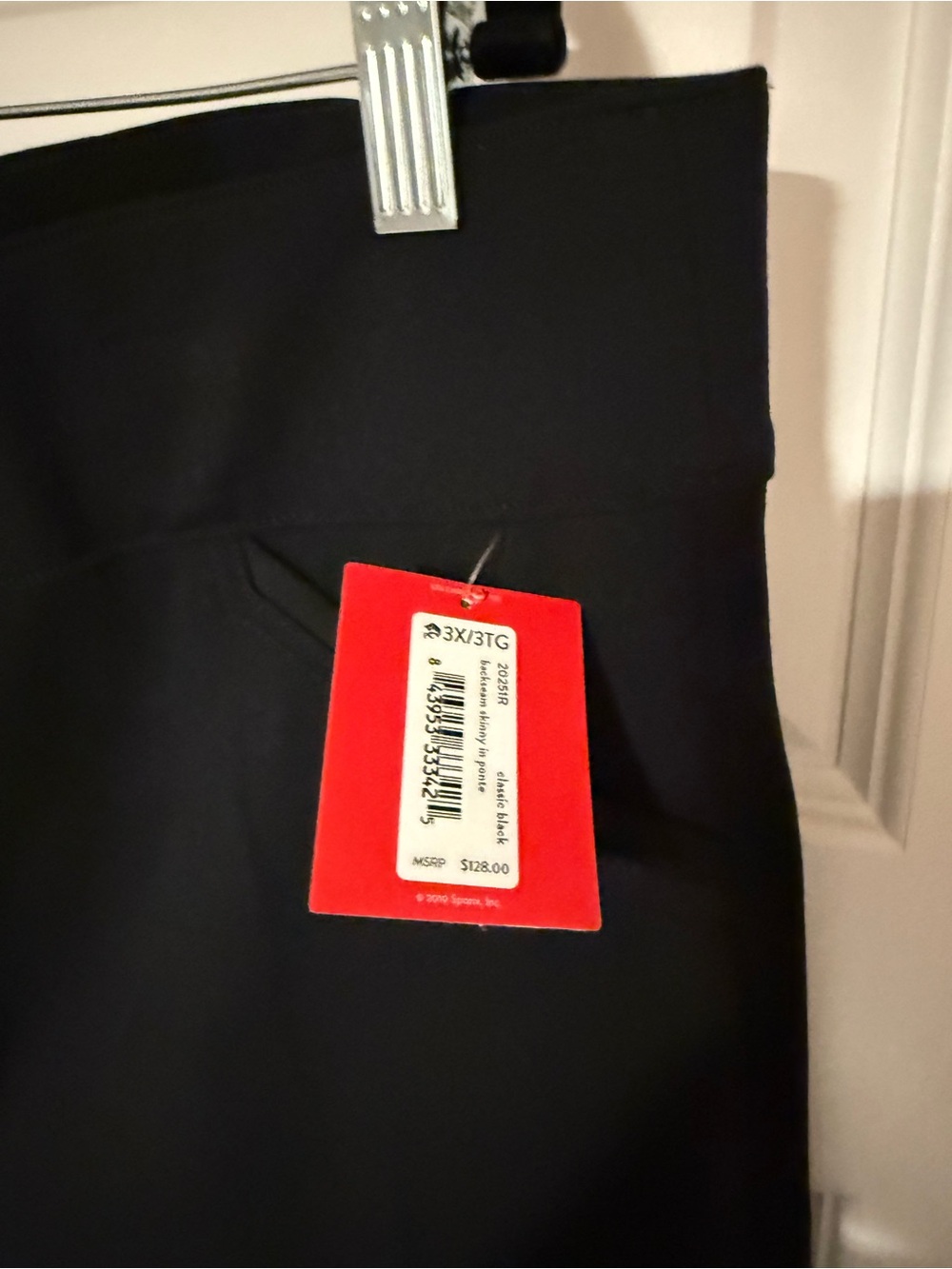 SPANX Black Skinny Pants with Red Tag